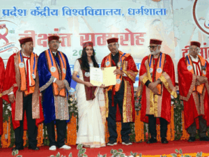 सेंट्रल यूनिवर्सिटी धर्मशाला का 8वां दीक्षांत समारोह:462 स्टूडेंट्स को डिग्रियां दी, AI को सिलेबस में शामिल करने की एडवाइस
