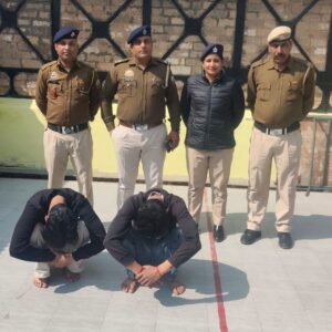 कांगड़ा पुलिस ने पकड़े दो नशा तस्कर:हेरोइन बरामद, गश्त के दौरान पकड़ा, NDPS एक्ट के तहत केस दर्ज