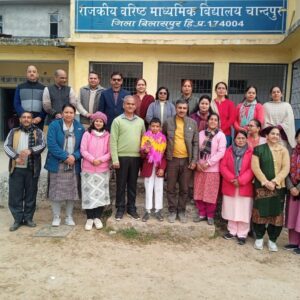 बिलासपुर में ब्रॉन्ज मेडल विजेता पहलवान का स्वागत:राष्ट्रीय अंडर-14 कुश्ती में दिखाया दम, प्रिंसिपल बोले- स्टूडेंट्स इनसे प्रेरणा लें