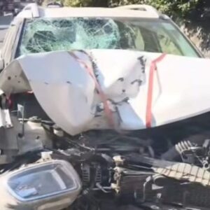 मंडी में कार और बाइक की आमने-सामने टक्कर:दो लोग घायल, एक पंजाब का रहने वाला; दोनों वाहन भी क्षतिग्रस्त