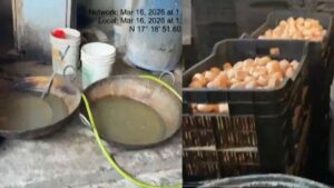 VIDEO: हैदराबाद में शौचालय के पास बनाया जा रहा था खाने-पीने का सामान, मिलावटी खाद्य पदार्थ बनाने के आरोप में 2 लोग गिरफ्तार​on March 17, 2026 at 2:53 am