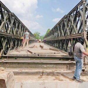 ऊना में रामपुर बेली ब्रिज पर आवाजाही बंद:मेंटेनेंस वर्क के कारण चंद्रलोक कॉलोनी से ट्रैफिक डायवर्ट