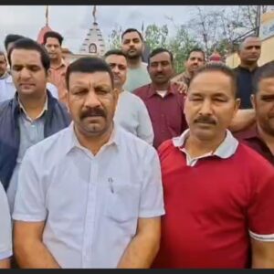 मंडी में ठेकेदारों को अब तक नहीं मिली पेमेंट:नेरचौक में सरकार के खिलाफ जताई नाराजगी, 31 मार्च तक पेमेंट का मिला था आश्वासन