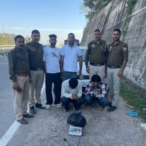 मंडी में 4 किलो 32 ग्राम चरस बरामद:पुलिस ने कार सवार दो आरोपी पकड़े, एनडीपीएस एक्ट में केस दर्ज