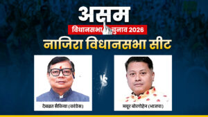 Nazira Assembly Election: असम की नाजिरा सीट पर कांग्रेस के देबब्रत सैकिया और भाजपा के मयूर बोरगोहेन में मुकाबला, जानें समीकरण​on April 1, 2026 at 1:39 pm