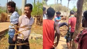 चोरी करते पकड़े गए 3 युवकों को भीड़ ने दी तालिबानी सजा, खंबे से बांधकर क्रूरता से पीटा​on April 4, 2026 at 6:15 pm