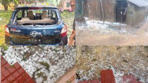 ओले हैं या तोप के गोले! तेज बारिश से 50 से ज्यादा घरों की छतें टूटीं, कारों के शीशे भी टूटे, देखें VIDEO​on April 7, 2026 at 3:21 pm