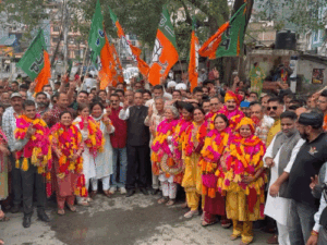 हिमाचल में सत्ता का सेमिफाइनल जीती BJP:4 में से 3 नगर निगम पर कब्जा; कांग्रेस से छीने धर्मशाला-सोलन, मंडी में एक पार्षद जीत सकी सत्तारूढ़ कांग्रेस