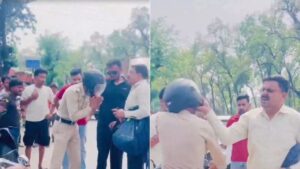 VIDEO: पुलिस वाले को भी नहीं बख्शा! हिमाचल में ठेकेदार ने बरसाए थप्पड़, बीच सड़क पर हेलमेट तोड़ दिया​on June 5, 2026 at 5:50 am