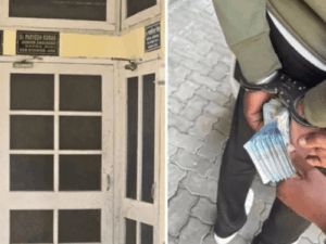 ऊना में पीडब्ल्यूडी का JE रिश्वत लेते अरेस्ट:विजिलेंस ने 8 हजार लेते दबोचा; ठेकेदार से लंबित बिल पास करने को मांगी रकम