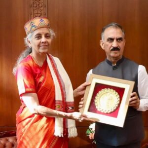 हिमाचल सीएम ने कर्ज की सीमा बढ़ाने का आग्रह किया:निर्मला सीतारमण समेत 4 केंद्रीय मंत्रियों से मुलाकात, शानन प्रोजेक्ट प्रदेश को लौटाने का आग्रह
