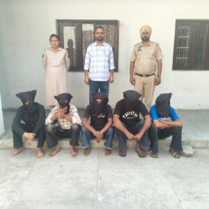 फरीदकोट में कारोबारी के अपहरण की कोशिश में 5 गिरफ्तार:ब्रेकअप के बाद यमुनानगर निवासी गर्लफ्रेंड ने रची साजिश, 10 लाख मांगने के आरोप, चंबा व चंडीगगढ़ के हैं आरोप