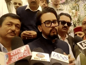 सांसद अनुराग का दावा- कांग्रेस के कई नेता छोड़ेंगे पार्टी:आखिरी साल में और बढ़ेगी टूट, बोले-जनता ही नहीं, कांग्रेस नेता भी नीतियों से तंग
