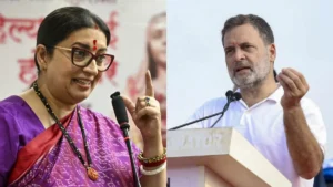 स्मृति ईरानी का राहुल गांधी पर महिलाओं के प्रति व्यवहार को लेकर तीखा हमला, बोलीं- “ओछी बातें करते हैं”​on October 21, 2026 at 11:10 am