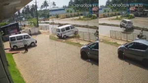 शोरूम से निकलते ही बेकाबू हुई नई कार, बैरिकेडिंग तोड़ बाइक को उड़ाया; CCTV में कैद हुआ हादसा​on October 20, 2026 at 3:53 pm